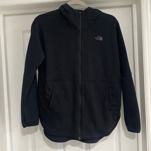 The Northface zip up hoodie with cowl neck
